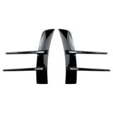Maxbell Front Bumper Air Vent Trim Cover Stickers for Mercedes-Benz A-Class Black