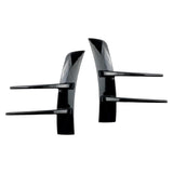Maxbell Front Bumper Air Vent Trim Cover Stickers for Mercedes-Benz A-Class Black