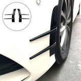 Maxbell Front Bumper Air Vent Trim Cover Stickers for Mercedes-Benz A-Class Black