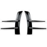 Maxbell Front Bumper Air Vent Trim Cover Stickers for Mercedes-Benz A-Class Black