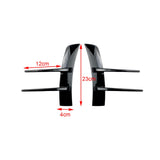 Maxbell Front Bumper Air Vent Trim Cover Stickers for Mercedes-Benz A-Class Black