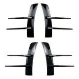 Maxbell Front Bumper Air Vent Trim Cover Stickers for Mercedes-Benz A-Class Black