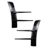 Maxbell Front Bumper Air Vent Trim Cover Stickers for Mercedes-Benz A-Class Carbon fiber pattern