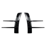 Maxbell Front Bumper Air Vent Trim Cover Stickers for Mercedes-Benz A-Class Carbon fiber pattern