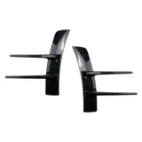 Maxbell Front Bumper Air Vent Trim Cover Stickers for Mercedes-Benz A-Class Carbon fiber pattern