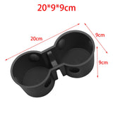 Maxbell Cup Holder Insert Water Cup Holder Slot Slip Limit for Tesla Model 3 Y Black
