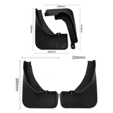 Maxbell 4Pack Car Wheel Mud Flaps for Haval H6 2021-2022 No Need Drilling Holes