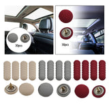 Maxbell Headliner Repair Button Auto Roof Snap Rivets Retainer for All Cars Gray