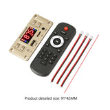 Maxbell Decoder Board 2*50W Support TF/USB TPA3116 DC 8V-24V Car Radio for Car Large Remote control