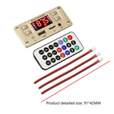 Maxbell Decoder Board 2*50W Support TF/USB TPA3116 DC 8V-24V Car Radio for Car Small Remote control