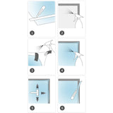 Maxbell Car Window Tint Film Easy Installation for Kitchen car auto Bedroom Width 90CM Black