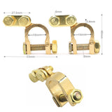 Maxbell 2 Pieces Top Post Battery Terminal Connector Clamps for Car