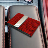 Maxbell ID Card Holder Wallet Pocket for ID Card Red