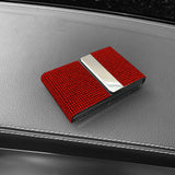 Maxbell ID Card Holder Wallet Pocket for ID Card Red