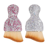 Maxbell Auto Cleaning Brushes Duster Rhinestone Handle Dusting Tool for Wheel White