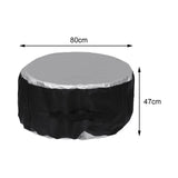 Maxbell Tire Cover Storage Bag Oxford Cloth Dustproof for Vehicle Tyre Wheel L
