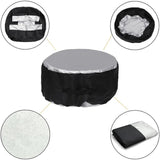 Maxbell Tire Cover Storage Bag Oxford Cloth Dustproof for Vehicle Tyre Wheel L