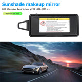 Maxbell Sun Visor Sunshade Mirror Cover 220 810 0210 for Mercedes-Benz W220 Black Left