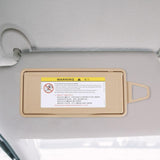 Maxbell Sun Visor Sunshade Mirror Cover Cap 2218104117 for Mercedes-Benz W221 Beige Left