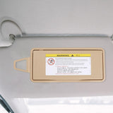 Maxbell Sun Visor Sunshade Mirror Cover Cap 2218104117 for Mercedes-Benz W221 Beige Right