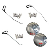 Maxbell 6 Pieces Dent Repair Rod Kit Paintless Puller for Auto Body Door Dings Middle