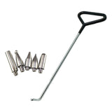 Maxbell 6 Pieces Dent Repair Rod Kit Paintless Puller for Auto Body Door Dings Middle