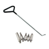 Maxbell 6 Pieces Dent Repair Rod Kit Paintless Puller for Auto Body Door Dings Middle