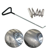 Maxbell 6 Pieces Dent Repair Rod Kit Paintless Puller for Auto Body Door Dings Middle