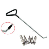 Maxbell 6 Pieces Dent Repair Rod Kit Paintless Puller for Auto Body Door Dings Middle