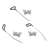 Maxbell 6 Pieces Dent Repair Rod Kit Paintless Puller for Auto Body Door Dings Middle