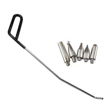 Maxbell 6 Pieces Dent Repair Rod Kit Paintless Puller for Auto Body Door Dings Left Hand