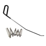 Maxbell 6 Pieces Dent Repair Rod Kit Paintless Puller for Auto Body Door Dings Left Hand