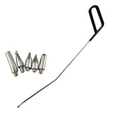 Maxbell 6 Pieces Dent Repair Rod Kit Paintless Puller for Auto Body Door Dings Right Hand