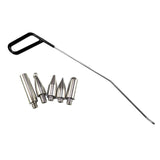 Maxbell 6 Pieces Dent Repair Rod Kit Paintless Puller for Auto Body Door Dings Right Hand