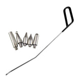 Maxbell 6 Pieces Dent Repair Rod Kit Paintless Puller for Auto Body Door Dings Right Hand
