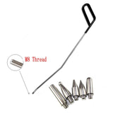 Maxbell 6 Pieces Dent Repair Rod Kit Paintless Puller for Auto Body Door Dings Right Hand