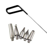 Maxbell 6 Pieces Dent Repair Rod Kit Paintless Puller for Auto Body Door Dings Right Hand