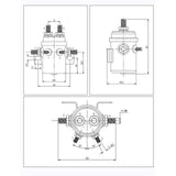 Maxbell Continuous Solenoid Relay 3 Terminal Stabilizing Heavy Duty Vehicles Durable