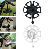 Maxbell Electric Motorcycle Charger Hanging 360 Rotation Tray Portable Self Paste Black