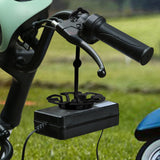 Maxbell Electric Motorcycle Charger Hanging 360 Rotation Tray Portable Self Paste Black