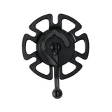 Maxbell Electric Motorcycle Charger Hanging 360 Rotation Tray Portable Self Paste Black