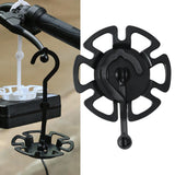 Maxbell Electric Motorcycle Charger Hanging 360 Rotation Tray Portable Self Paste Black