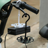 Maxbell Electric Motorcycle Charger Hanging 360 Rotation Tray Portable Self Paste White