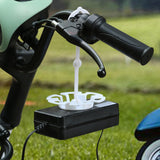 Maxbell Electric Motorcycle Charger Hanging 360 Rotation Tray Portable Self Paste White