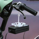 Maxbell Electric Motorcycle Charger Hanging 360 Rotation Tray Portable Self Paste White