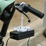 Maxbell Electric Motorcycle Charger Hanging 360 Rotation Tray Portable Self Paste White