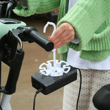 Maxbell Electric Motorcycle Charger Hanging 360 Rotation Tray Portable Self Paste White