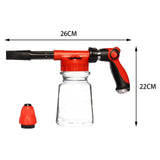 Maxbell Foam Bottle Sprayer 1L Car Washer Foam Pot Professional for Gardening Clear