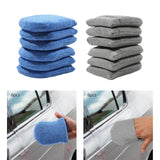 Maxbell Car Wax Applicator Pad with pocket for cleaning Furniture Blue