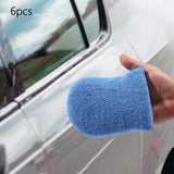 Maxbell Car Wax Applicator Pad with pocket for cleaning Furniture Blue